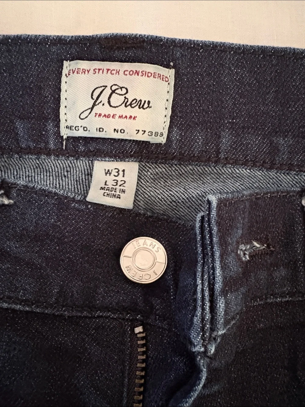 J. Crew Dark Indigo Relaxed Jeans
